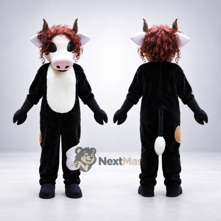 Cow Mascot Costume - Black and White Cow Mascot Costume - Black and White