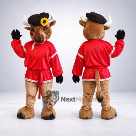 Cow Mascot Costume - Red Outfit Cow Mascot Costume - Red Outfit
