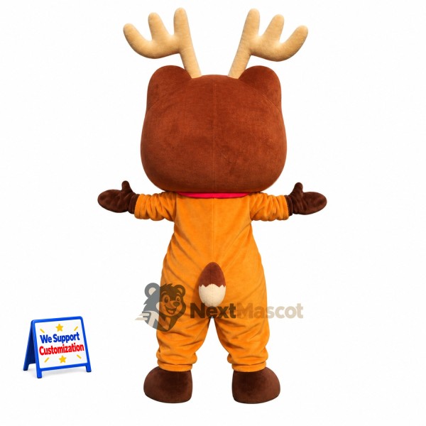 Reindeer Mascot Costume - Cartoon Reindeer Mascot Costume - Cartoon