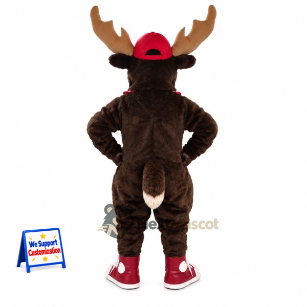 Moose Mascot Costume - Brown Suit Moose Mascot Costume - Brown Suit