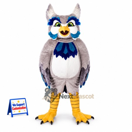 Owl Mascot Costume - Gray Owl Mascot Costume - Gray