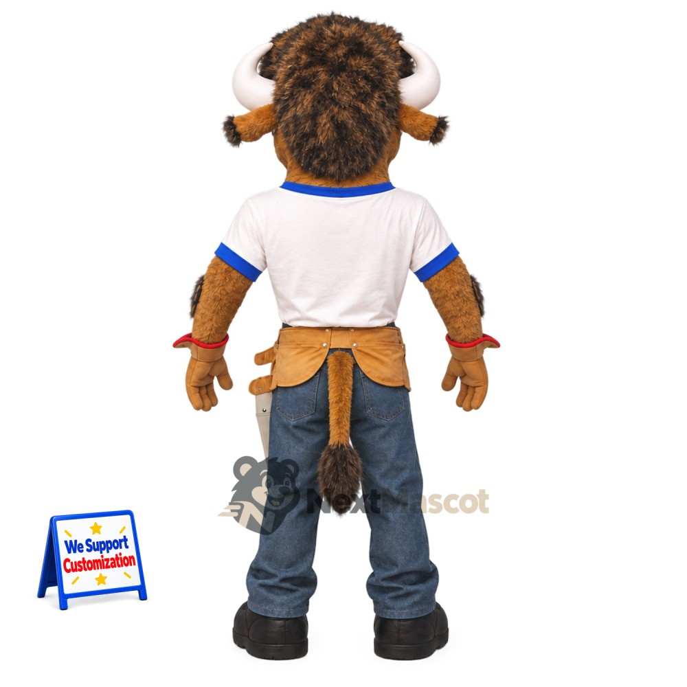 Bull Mascot Costume - White Shirt Bull Mascot Costume - White Shirt