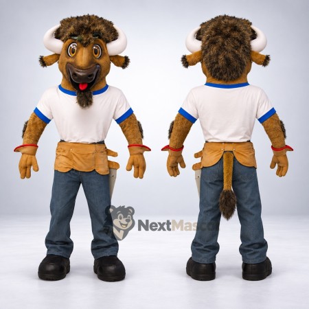 Bull Mascot Costume - White Shirt Bull Mascot Costume - White Shirt