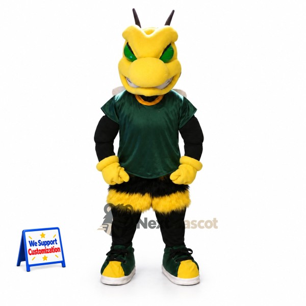 Wasp Mascot Costume - Green Shirt
