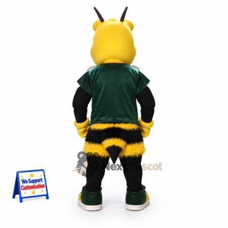 Wasp Mascot Costume - Green Shirt Wasp Mascot Costume - Green Shirt