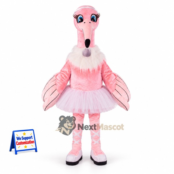 Flamingo Mascot Costume - Pink Tutu