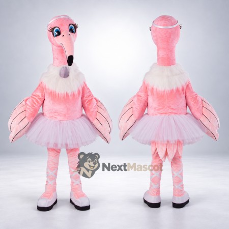 Flamingo Mascot Costume - Pink Tutu Flamingo Mascot Costume - Pink Tutu