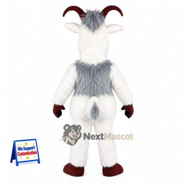 Goat Mascot Costume - White Goat Mascot Costume - White