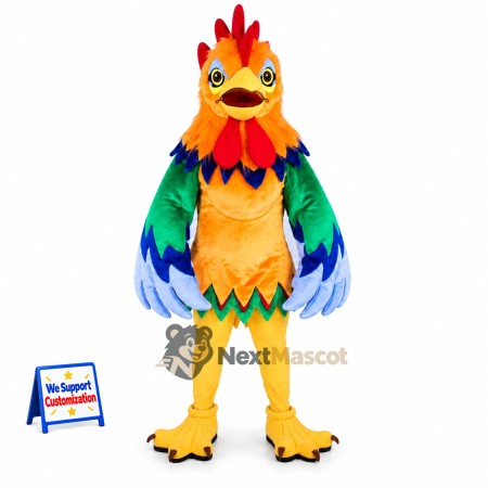 Rooster Mascot Costume - Colorful Rooster Mascot Costume - Colorful