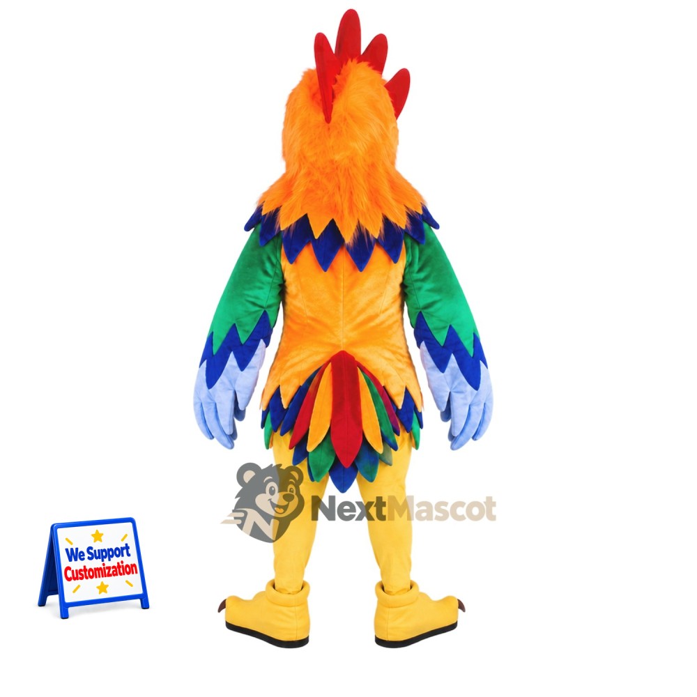 Rooster Mascot Costume - Colorful Rooster Mascot Costume - Colorful