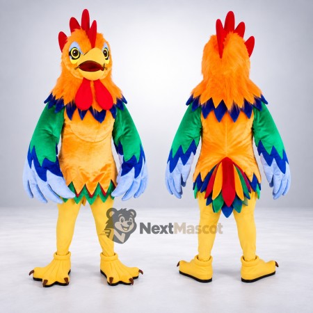 Rooster Mascot Costume - Colorful Rooster Mascot Costume - Colorful