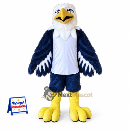 Eagle Mascot Costume - Blue for Parades