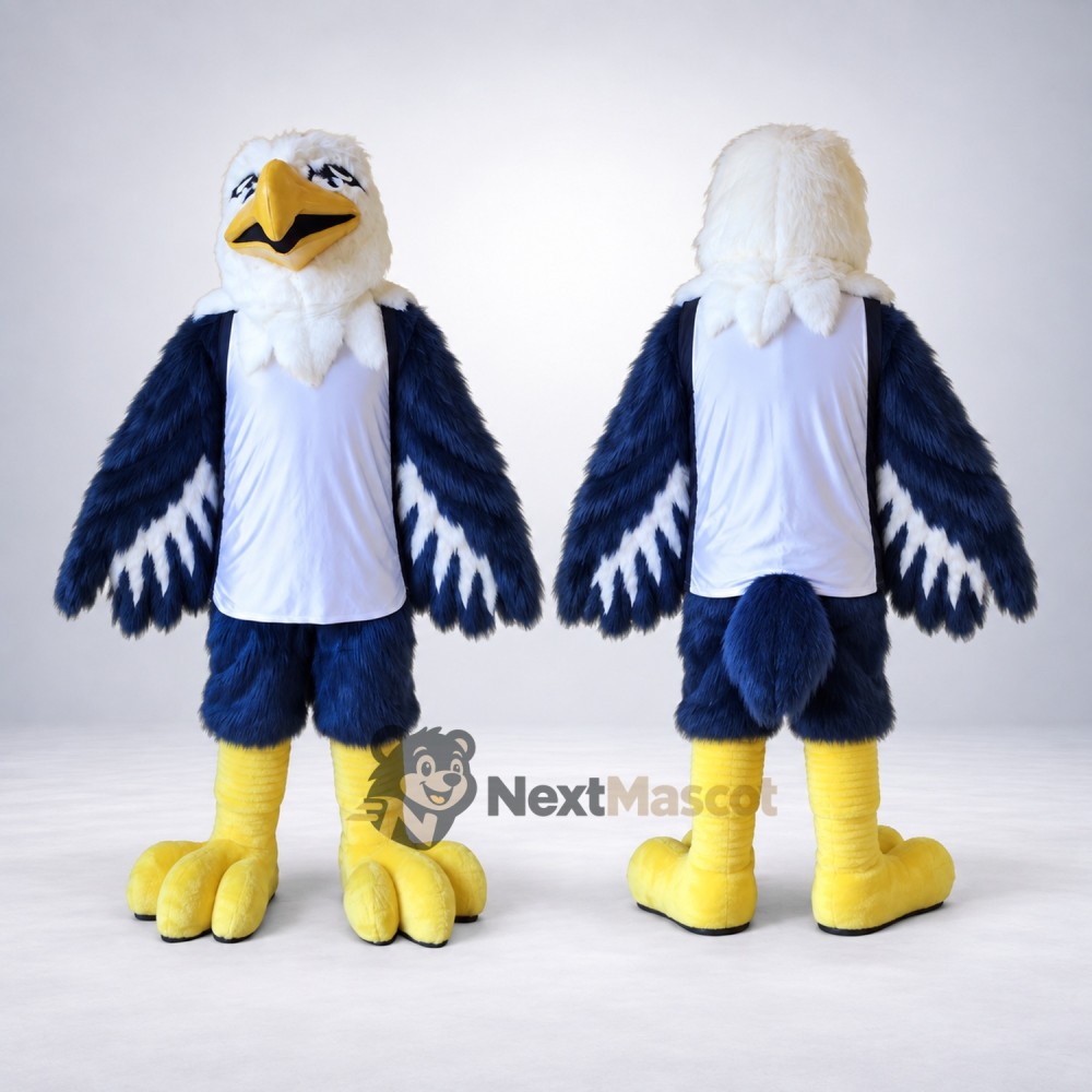 Eagle Mascot Costume - Blue for Parades