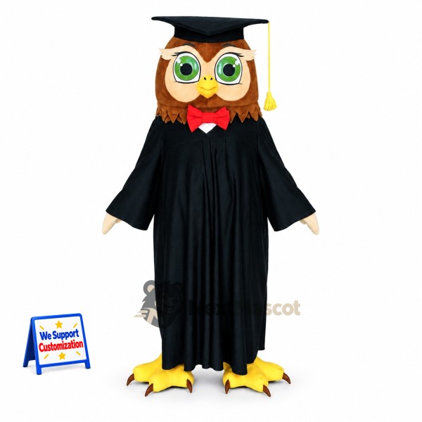 Owl Mascot Costume - Graduation Style for Parades