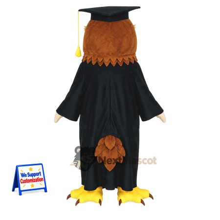Owl Mascot Costume - Graduation Style for Parades Owl Mascot Costume - Graduation Style for Parades