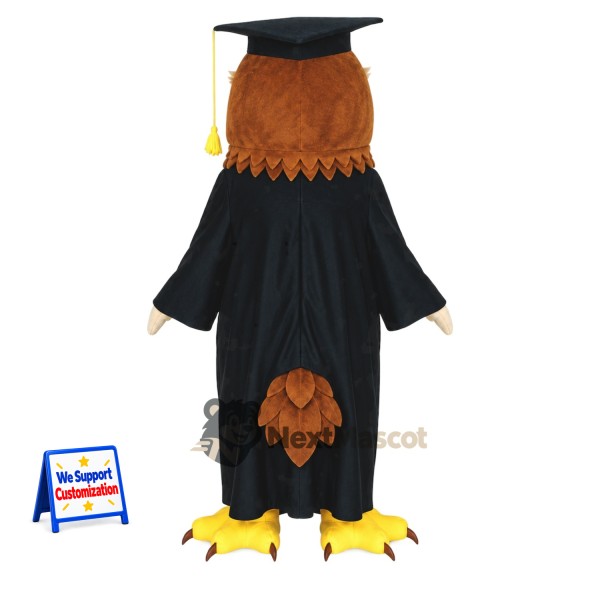 Owl Mascot Costume - Graduation Style for Parades Owl Mascot Costume - Graduation Style for Parades
