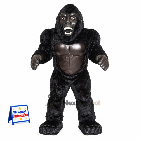 Gorilla Mascot Costume - Black for Festivals Gorilla Mascot Costume - Black for Festivals