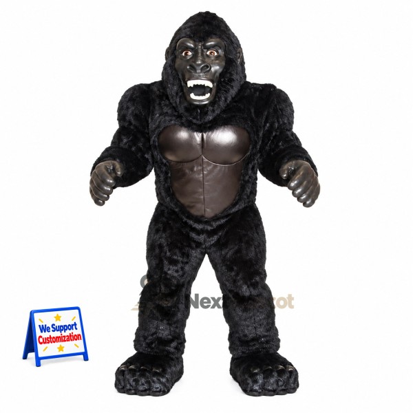 Gorilla Mascot Costume - Black for Festivals