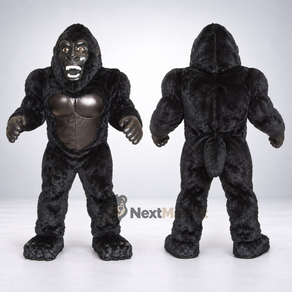 Gorilla Mascot Costume - Black for Festivals Gorilla Mascot Costume - Black for Festivals