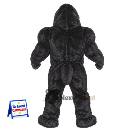 Gorilla Mascot Costume - Black for Festivals Gorilla Mascot Costume - Black for Festivals