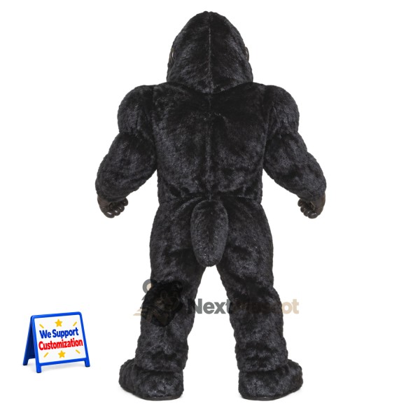 Gorilla Mascot Costume - Black for Festivals Gorilla Mascot Costume - Black for Festivals