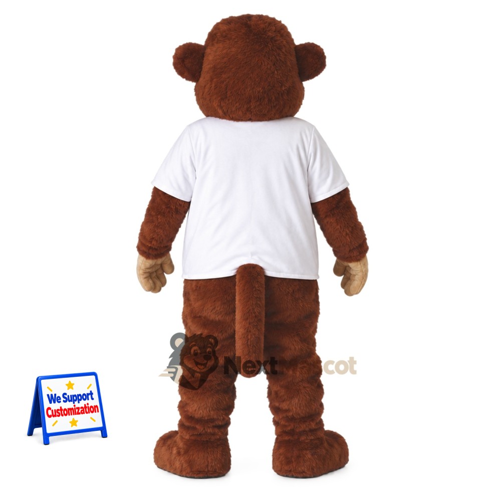 Monkey Mascot Costume - White Shirt Monkey Mascot Costume - White Shirt