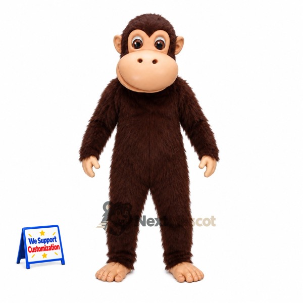 Monkey Mascot Costume - Brown
