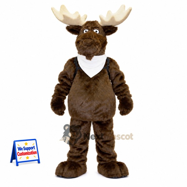 Moose Mascot Costume - Brown for Parades