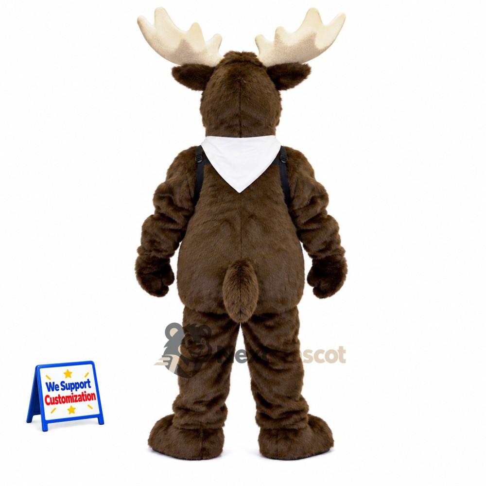 Moose Mascot Costume - Brown for Parades Moose Mascot Costume - Brown for Parades