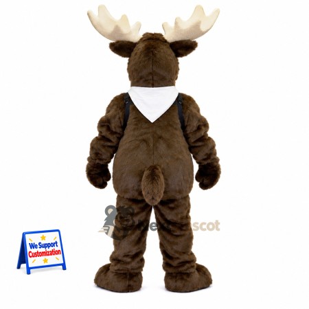 Moose Mascot Costume - Brown for Parades Moose Mascot Costume - Brown for Parades