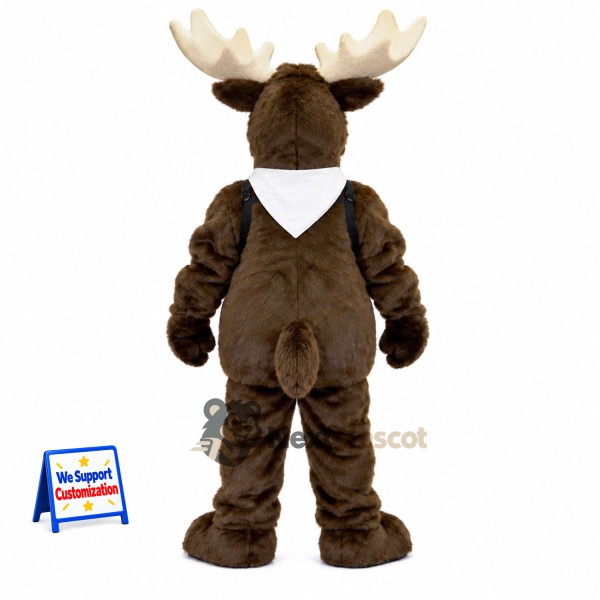 Moose Mascot Costume - Brown for Parades Moose Mascot Costume - Brown for Parades