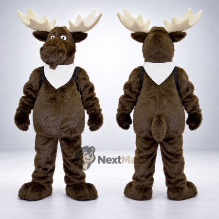 Moose Mascot Costume - Brown for Parades Moose Mascot Costume - Brown for Parades