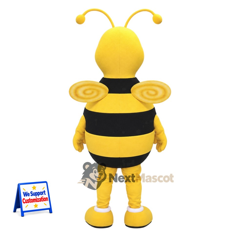 Bee Mascot Costume - Yellow, Yellow Wings Bee Mascot Costume - Yellow, Yellow Wings