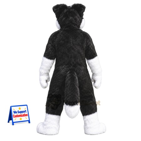 Dog Mascot Costume - Black and White Dog Mascot Costume - Black and White