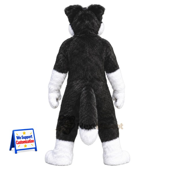 Dog Mascot Costume - Black and White Dog Mascot Costume - Black and White