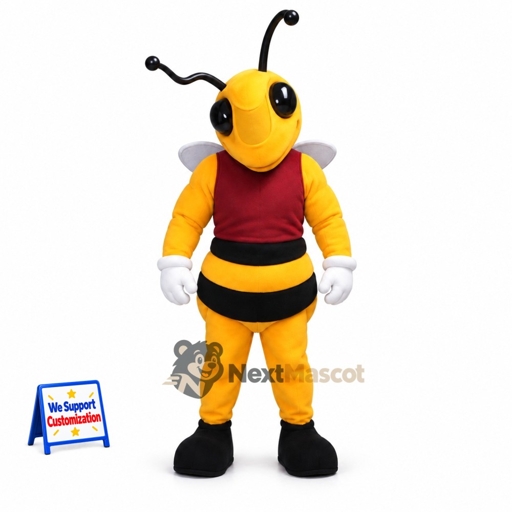 Wasp Mascot Costume - Red Vest Wasp Mascot Costume - Red Vest