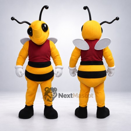 Wasp Mascot Costume - Red Vest Wasp Mascot Costume - Red Vest