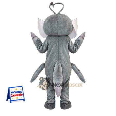 Mosquito Mascot Costume - Gray Mosquito Mascot Costume - Gray