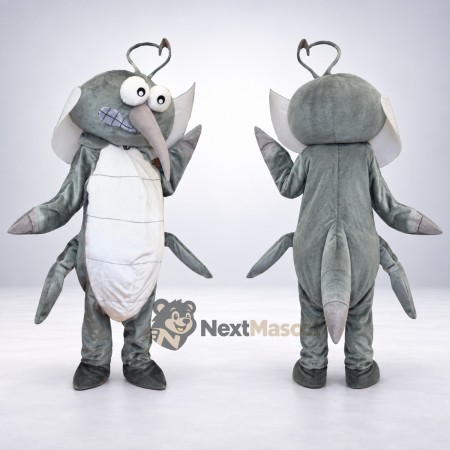 Mosquito Mascot Costume - Gray Mosquito Mascot Costume - Gray