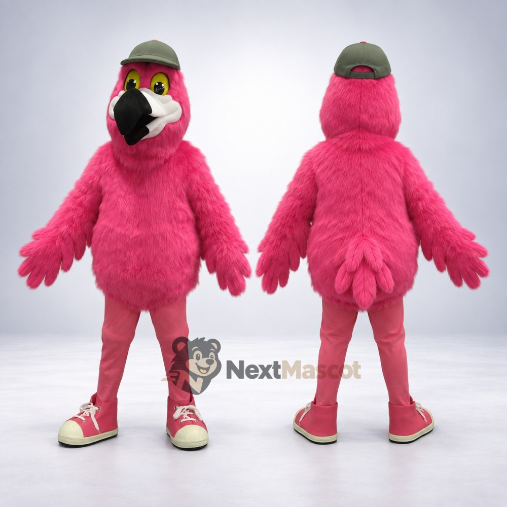 Parrot Mascot Costume - Pink Parrot Mascot Costume - Pink