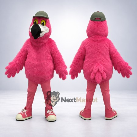 Parrot Mascot Costume - Pink Parrot Mascot Costume - Pink