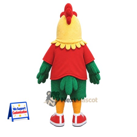 Rooster Mascot Costume - Red Shirt Rooster Mascot Costume - Red Shirt
