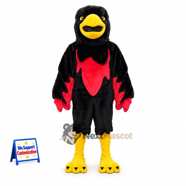 Bird Mascot Costume - Black for Parades