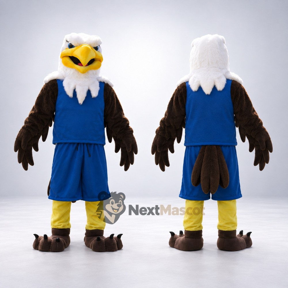 Eagle Mascot Costume - Blue Uniform Eagle Mascot Costume - Blue Uniform