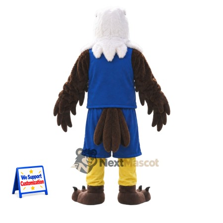 Eagle Mascot Costume - Blue Uniform Eagle Mascot Costume - Blue Uniform