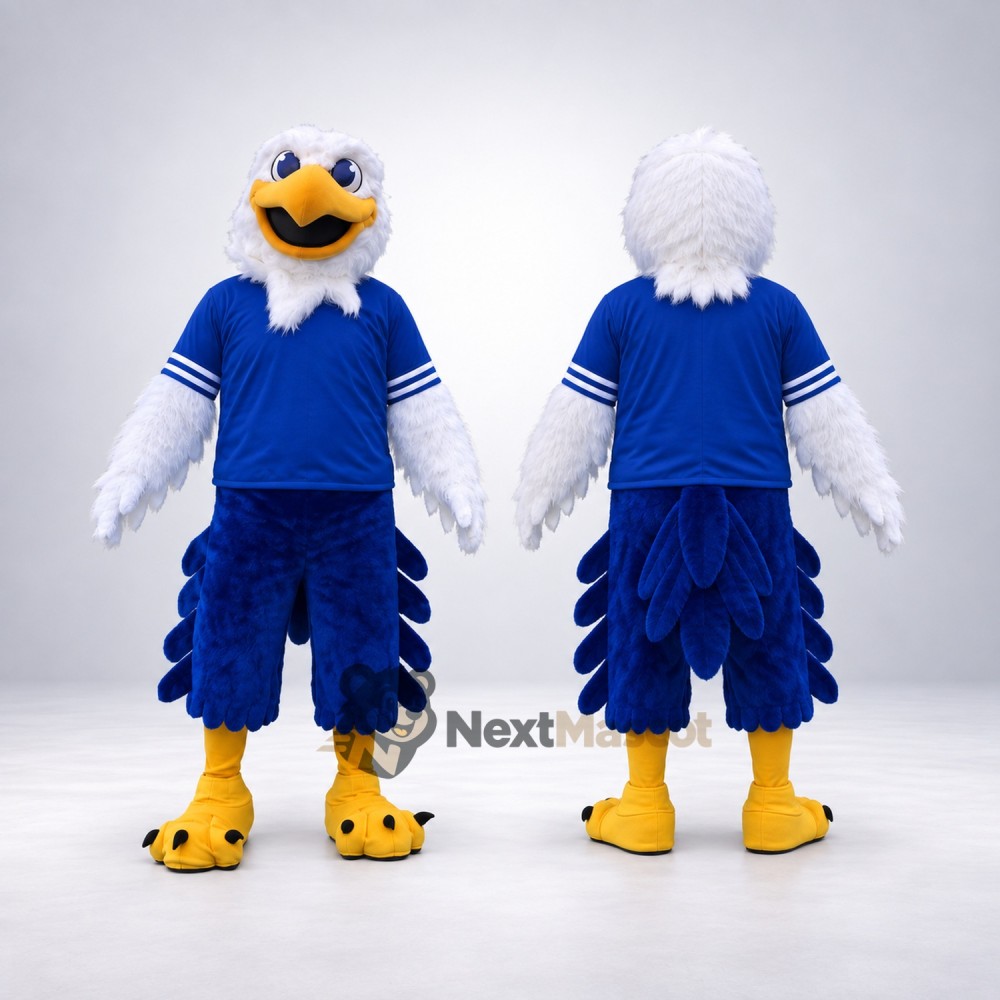 Eagle Mascot Costume - Blue for School Events