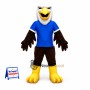 Bald Eagle Mascot Costume - Blue Shirt