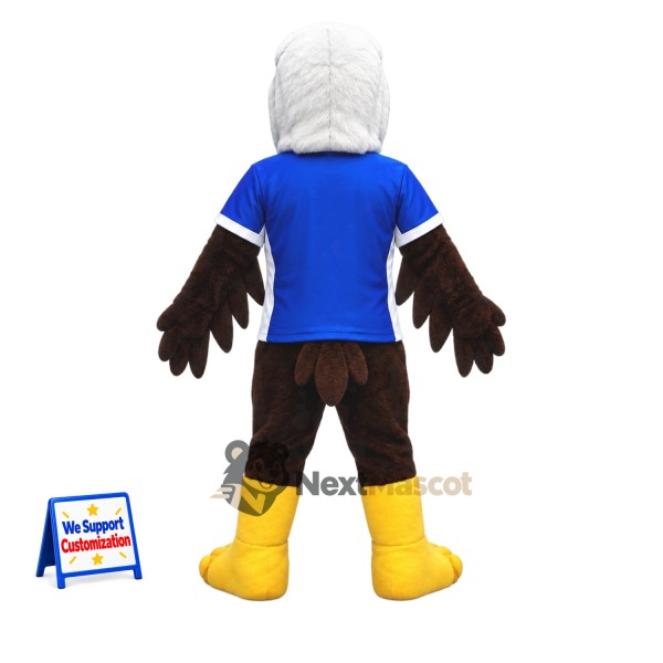 Bald Eagle Mascot Costume - Blue Shirt Bald Eagle Mascot Costume - Blue Shirt