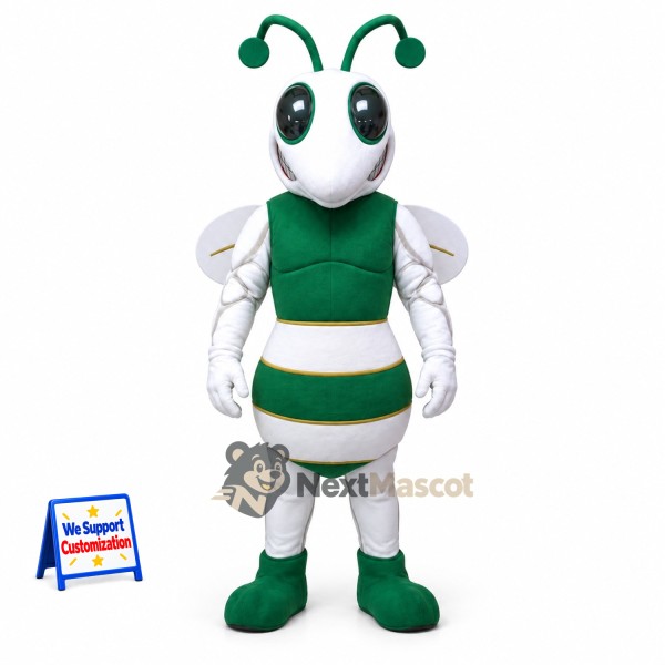 Bee Mascot Costume - Green for Garden Events