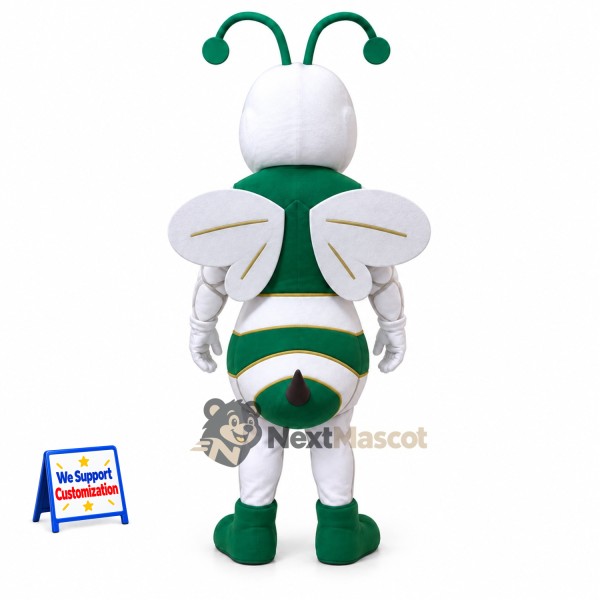 Bee Mascot Costume - Green for Garden Events Bee Mascot Costume - Green for Garden Events